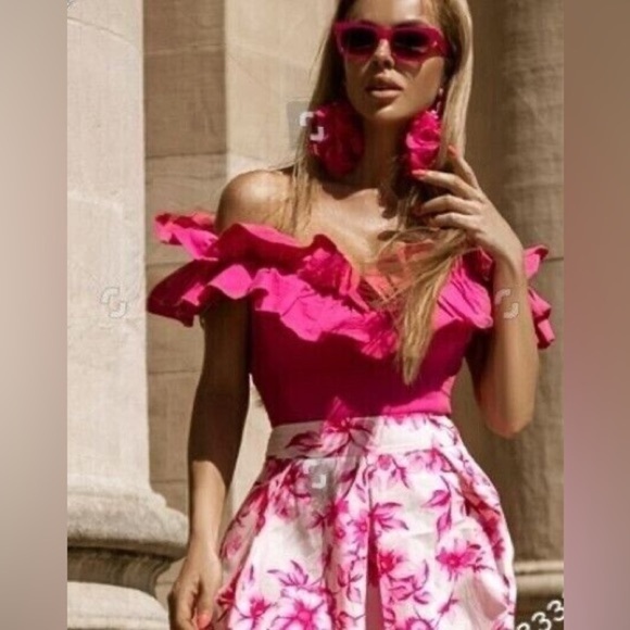 ZARA Ruffle Rib Bodysuit 0858/311 - Picture 3 of 12